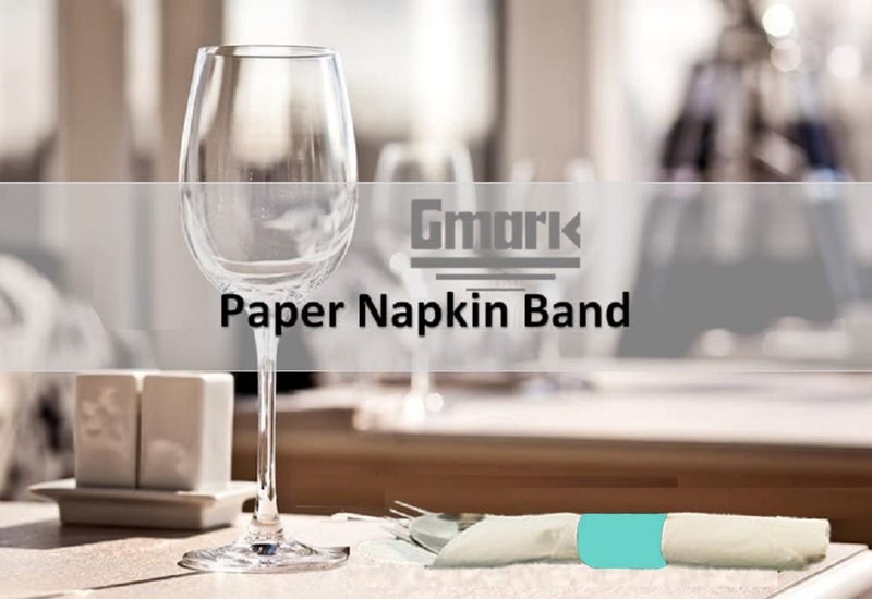 Gmark Paper Napkin Band Box of 2500, Paper Napkin Rings self Adhesive (Mint) GM1104 - Image 2